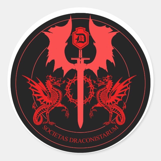 ORDO DRAGON RUNDER AUFKLEBER (Vorderseite)