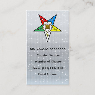 Ordre du carte de visite oriental d'étoile