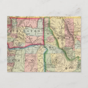 Ore, Lavage, Idaho, Carte du Mont par Mitchell