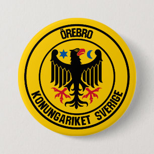 Örebro rundes Emblem Button