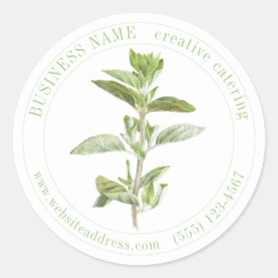 OREGANO Biz ID FRAIS Stickers Rond