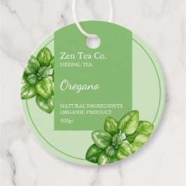 Oregano Herbal Tea Business Tag Geschenkanhänger
