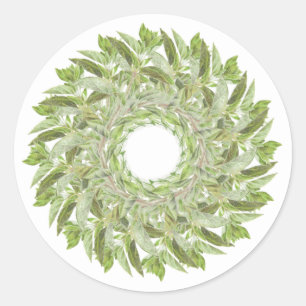 OREGANO WREATH Kleine runde Stickers