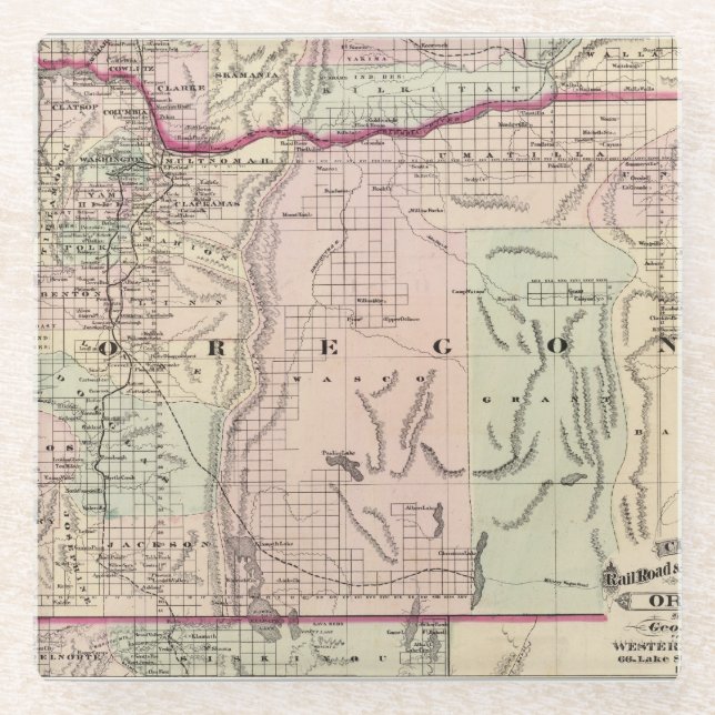 Oregon 6 glasuntersetzer (Vorderseite)