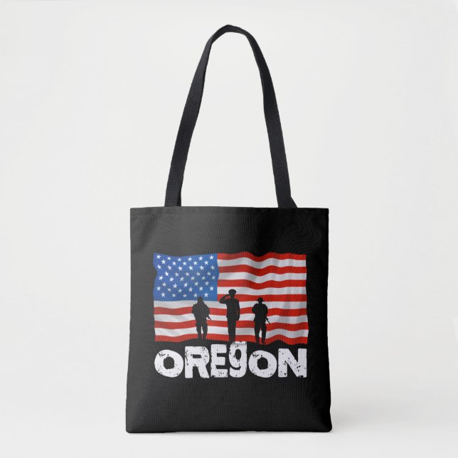 Oregon American Flag Tasche (Vorderseite)