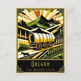 Oregon | Art Deco Postkarte