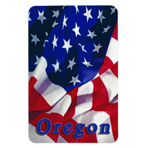 Oregon auf Flaggen-USA Magnet