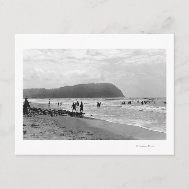 Oregon Bathers und Tillimook Head Postkarte (Vorderseite)