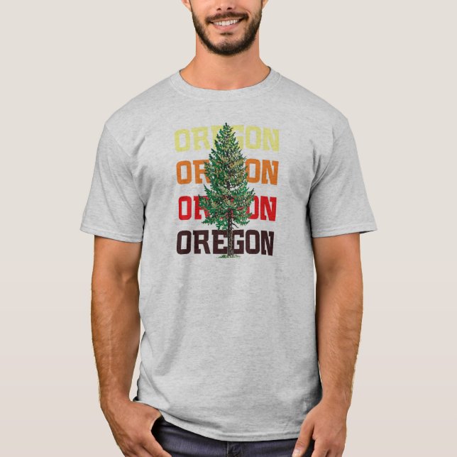 Oregon-Baum T-Shirt (Vorderseite)