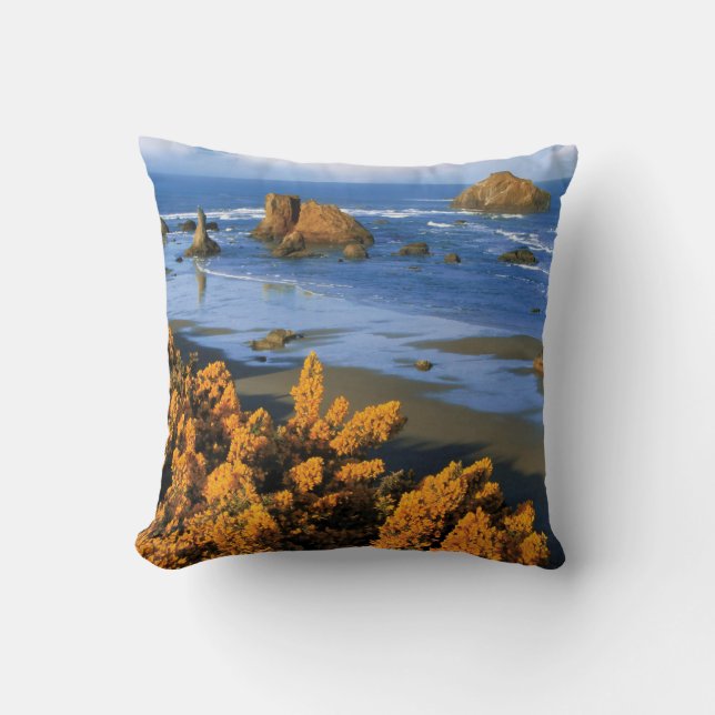 Oregon Beach View in Bandon Kissen (Vorderseite)