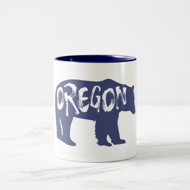 Oregon Bear Zweifarbige Tasse (Mittel)