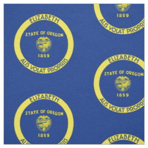 Oregon-Biber-Staats-personalisierte Flagge Stoff