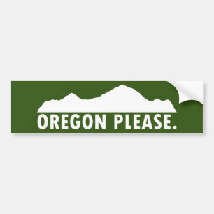 Oregon Bitte Autoaufkleber