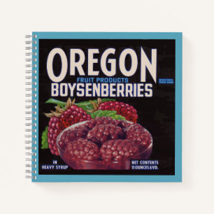 Oregon Boysenberries aus den 40er Jahren Notizbuch