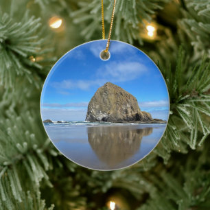 Oregon Cannon Beach Keramik Ornament
