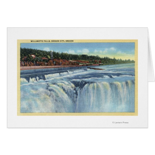 Oregon City, ORWillamette Falls ViewCity, OR (Vorderseite (Horizontal))