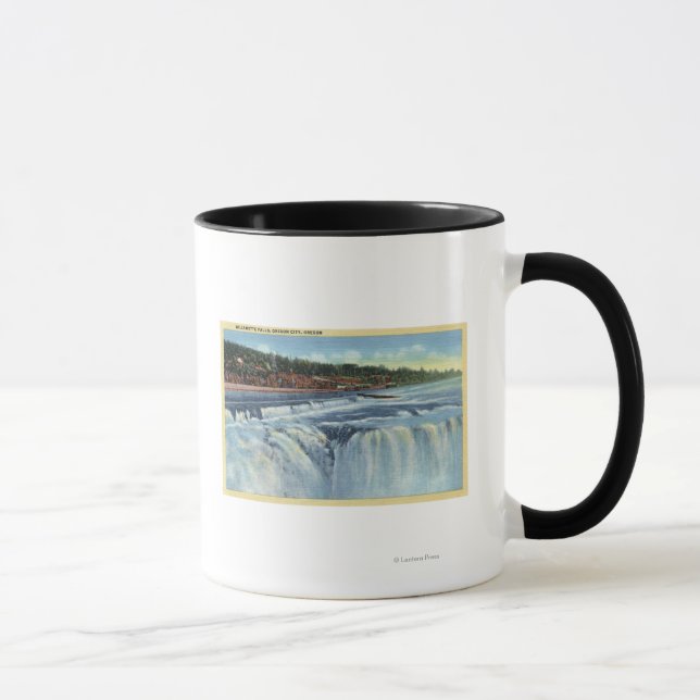 Oregon City, ORWillamette Falls ViewCity, OR Tasse (Rechts)