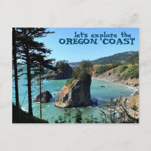 Oregon Coast Boardman Landschaftliche Aussicht Postkarte