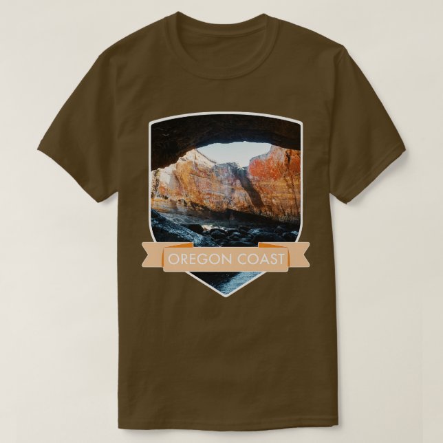 Oregon Coast CaveTravel Fotografie im PNW T-Shirt (Design vorne)