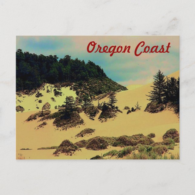 Oregon Coast (Dunes) Postkarte (Vorderseite)