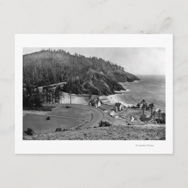 Oregon Coast Highway at Heceta Head Postkarte (Vorderseite)