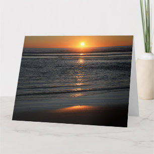 Oregon Coast Sunset Foto Grußkarte Karte