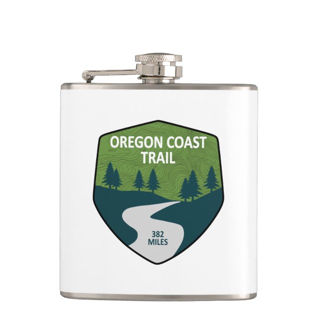 Oregon Coast Trail Flachmann (Vorderseite)
