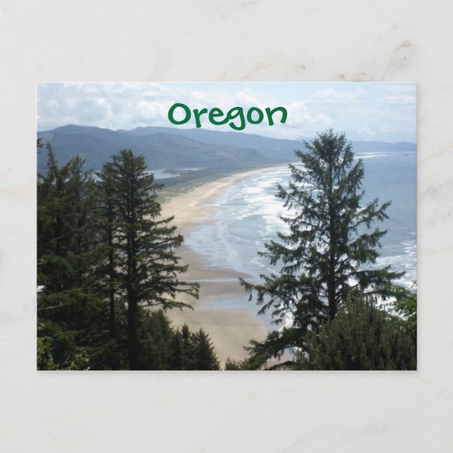Oregon Coastline Postkarte (Vorderseite)