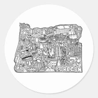 Oregon Doodle Sticker
