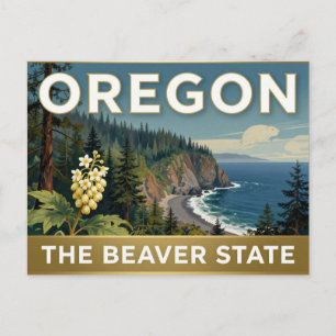 OREGON Emblem des pazifischen Nordwestens Erbe Postkarte