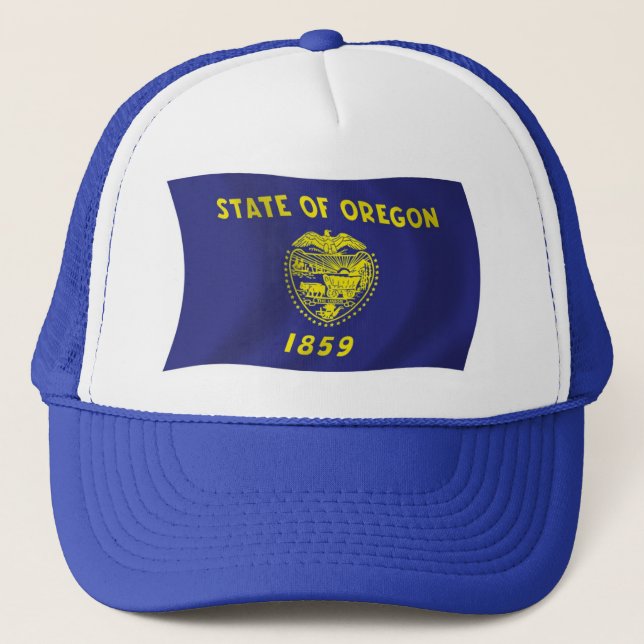 Oregon Flag Hat Truckerkappe (Vorderseite)