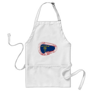 Oregon Flag Klettersteig Carabiner Schürze