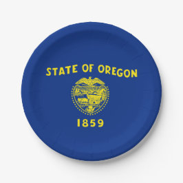 Oregon Flag Pappteller