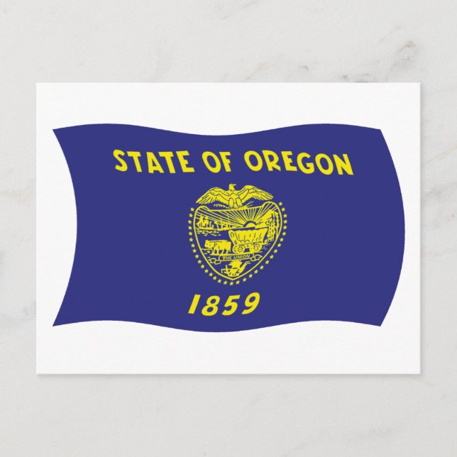 Oregon Flag Postcard Postkarte (Vorderseite)