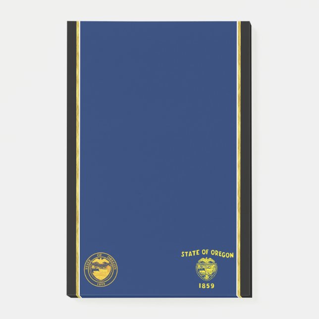 Oregon-Flagge Post-it Klebezettel (Vorderseite)