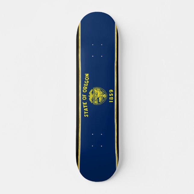 Oregon-Flagge Skateboard (Vorne)
