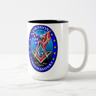 Oregon-Freimaurerei-Schwarz-Tasse Zweifarbige Tasse