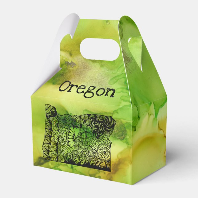 Oregon Gable Favor Box Geschenkschachtel (Vorderseite)