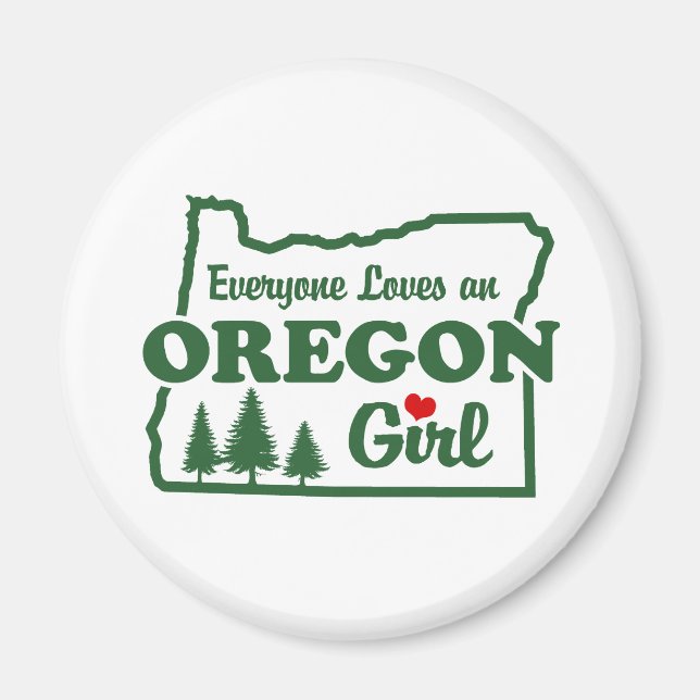 Oregon Girl Magnet (Vorne)