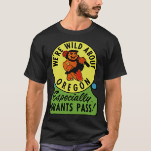 Oregon Grants Pass Vintage Travel Deco T-Shirt
