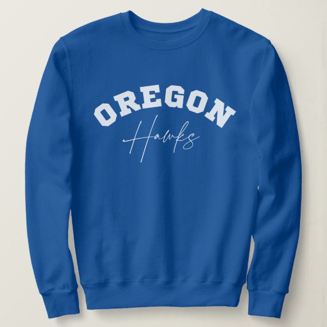 Oregon Hawks Women's Crew Neck Sweatshirt (Design vorne)