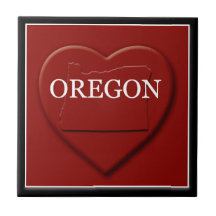 Oregon Heart Map Wohngestaltung