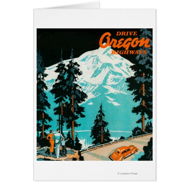 Oregon Highways Werbeplakat (Vorne)