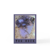 Oregon Holly Blue Agate You Rock Grußkarte