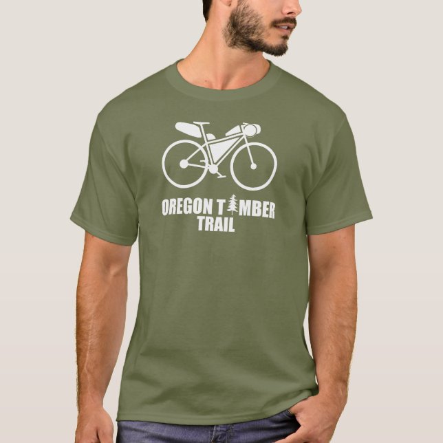 Oregon Holzweg Bikepacking T-Shirt (Vorderseite)