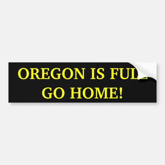 Oregon ist gehen voll Zuhause! Autoaufkleber (Vorne)
