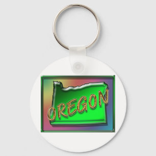 Oregon-Kunst Schlüsselanhänger