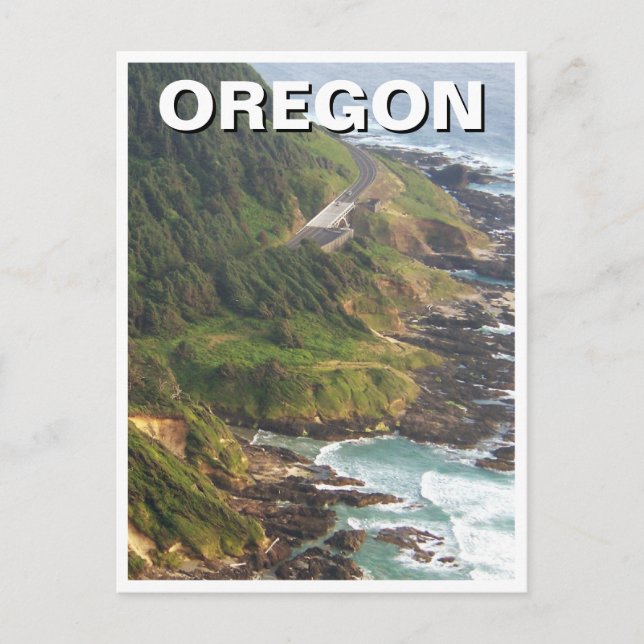 Oregon Küste Reisen Postkarte (Vorderseite)