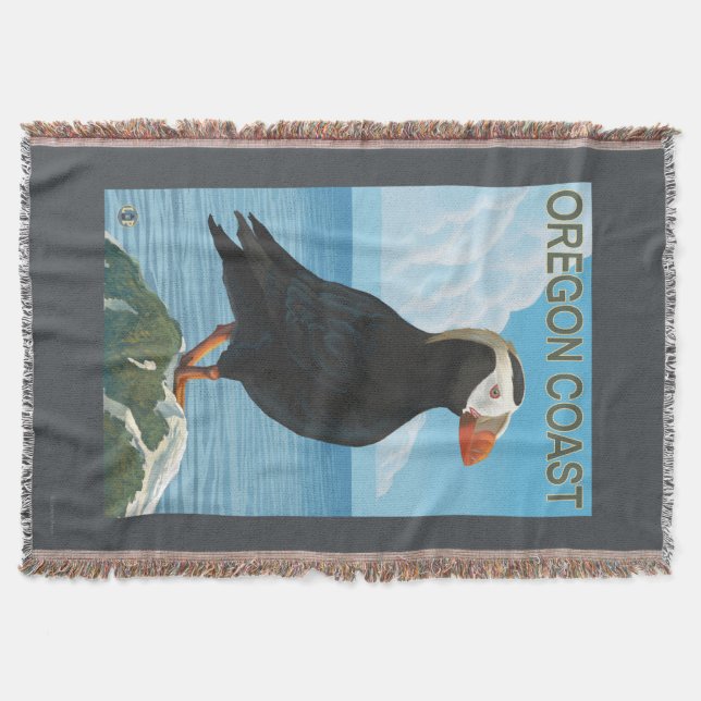 Oregon-Küsten-büscheliger Papageientaucher Decke (Vorderseite)
