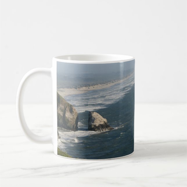 Oregon-Küsten-Felsen Kaffeetasse (Links)